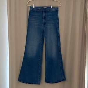 MOTHER Denim Blue Wide Leg Jeans
